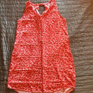 Old Navy Orange and White Dress